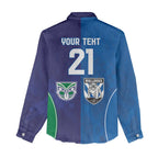 Custom Warriors-Bulldogs Women Casual Shirt Together Sporty Style