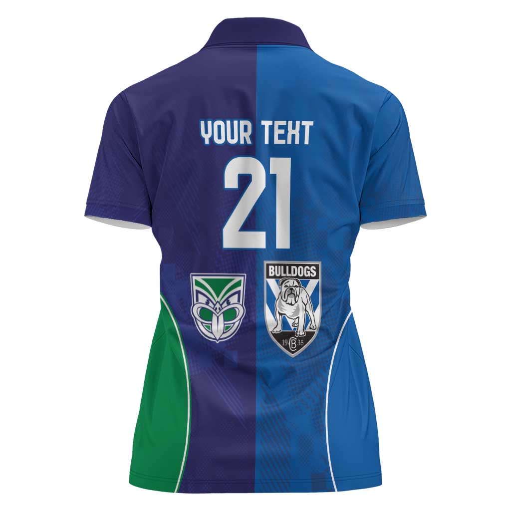 Custom Warriors-Bulldogs Women Polo Shirt Together Sporty Style