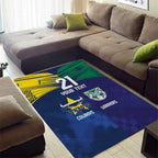 Custom Warriors-Cowboys Area Rug Together Sporty Style