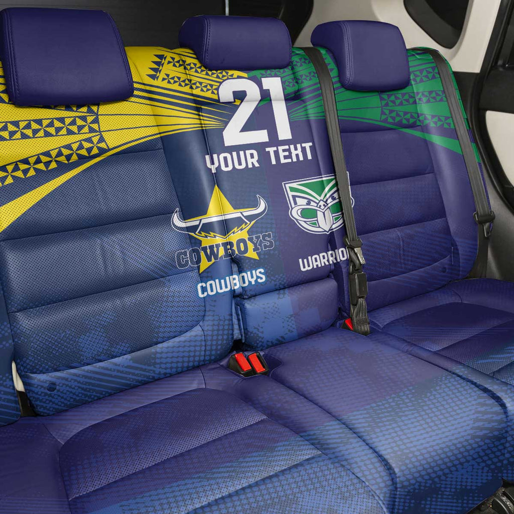 Custom Warriors-Cowboys Back Car Seat Cover Together Sporty Style