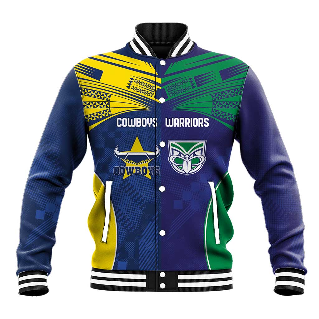Custom Warriors-Cowboys Baseball Jacket Together Sporty Style