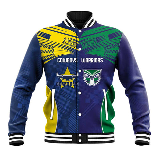 Custom Warriors-Cowboys Baseball Jacket Together Sporty Style