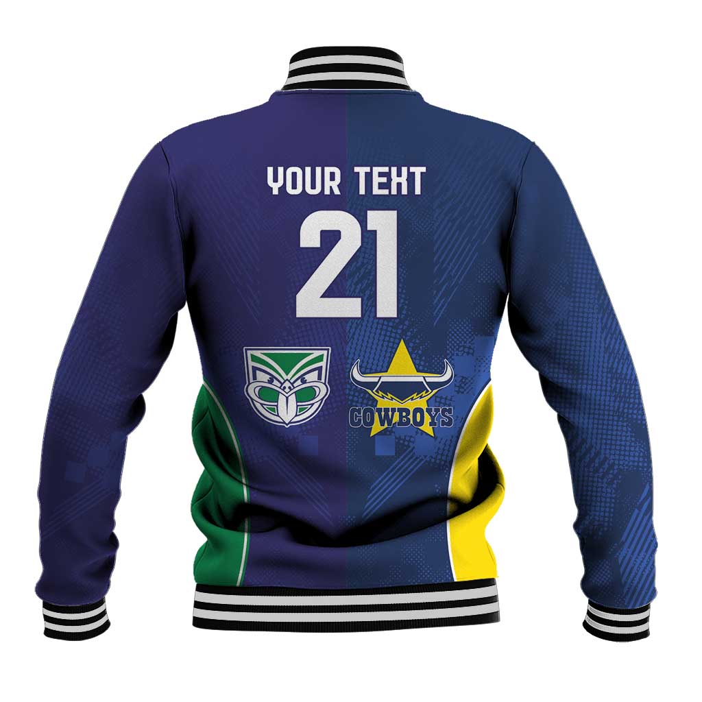 Custom Warriors-Cowboys Baseball Jacket Together Sporty Style
