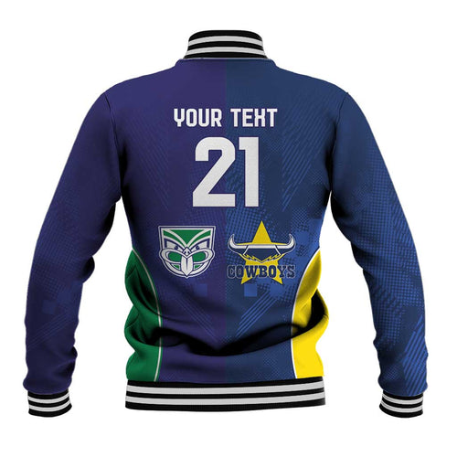 Custom Warriors-Cowboys Baseball Jacket Together Sporty Style
