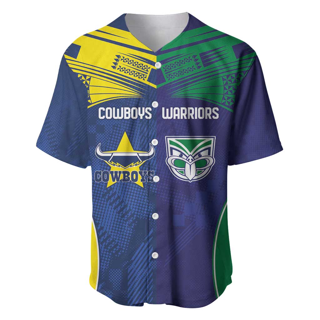 Custom Warriors-Cowboys Baseball Jersey Together Sporty Style
