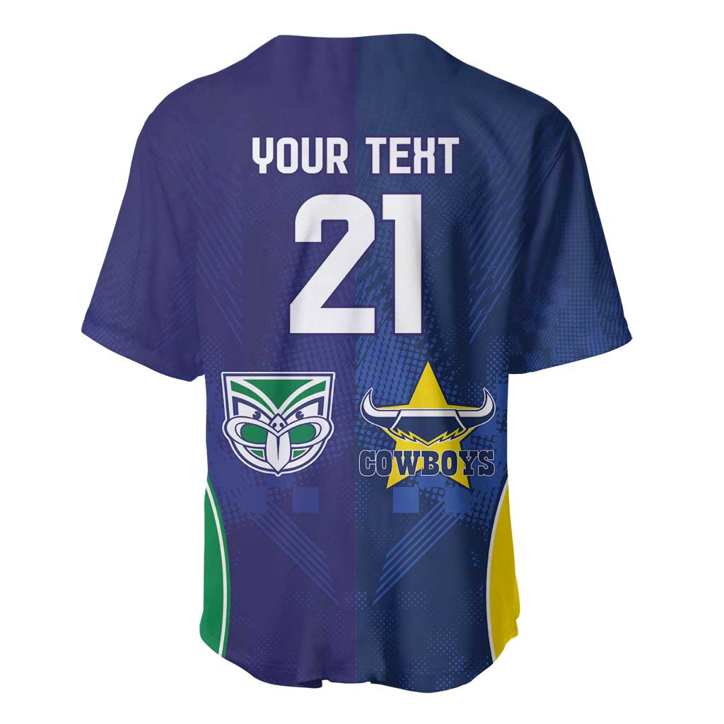 Custom Warriors-Cowboys Baseball Jersey Together Sporty Style