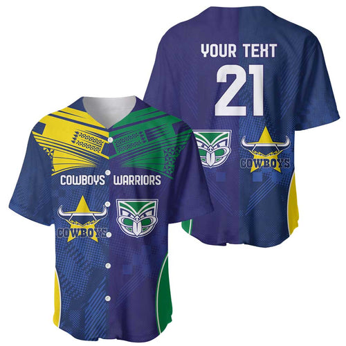 Custom Warriors-Cowboys Baseball Jersey Together Sporty Style