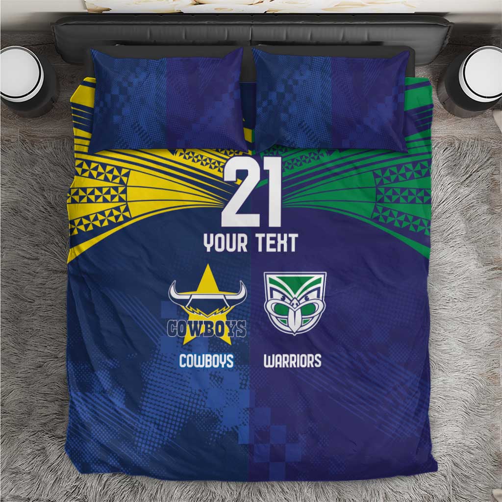 Custom Warriors-Cowboys Bedding Set Together Sporty Style
