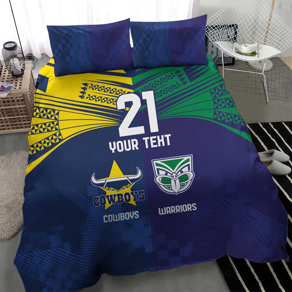 Custom Warriors-Cowboys Bedding Set Together Sporty Style