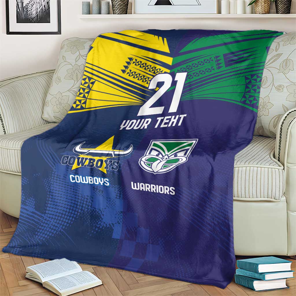 Custom Warriors-Cowboys Blanket Together Sporty Style