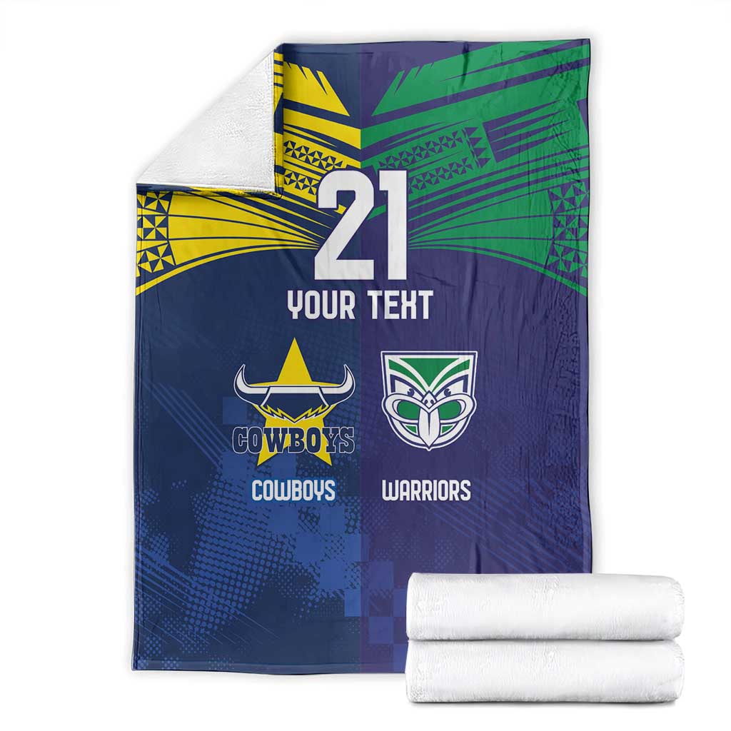 Custom Warriors-Cowboys Blanket Together Sporty Style