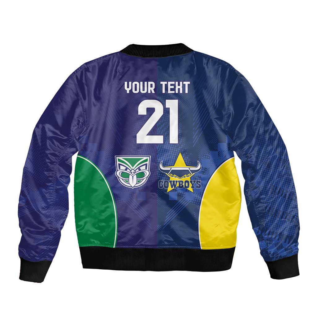 Custom Warriors-Cowboys Bomber Jacket Together Sporty Style