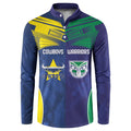 Custom Warriors-Cowboys Button Sweatshirt Together Sporty Style