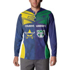 Custom Warriors-Cowboys Button Sweatshirt Together Sporty Style