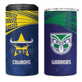 Custom Warriors-Cowboys 4 in 1 Can Cooler Tumbler Together Sporty Style