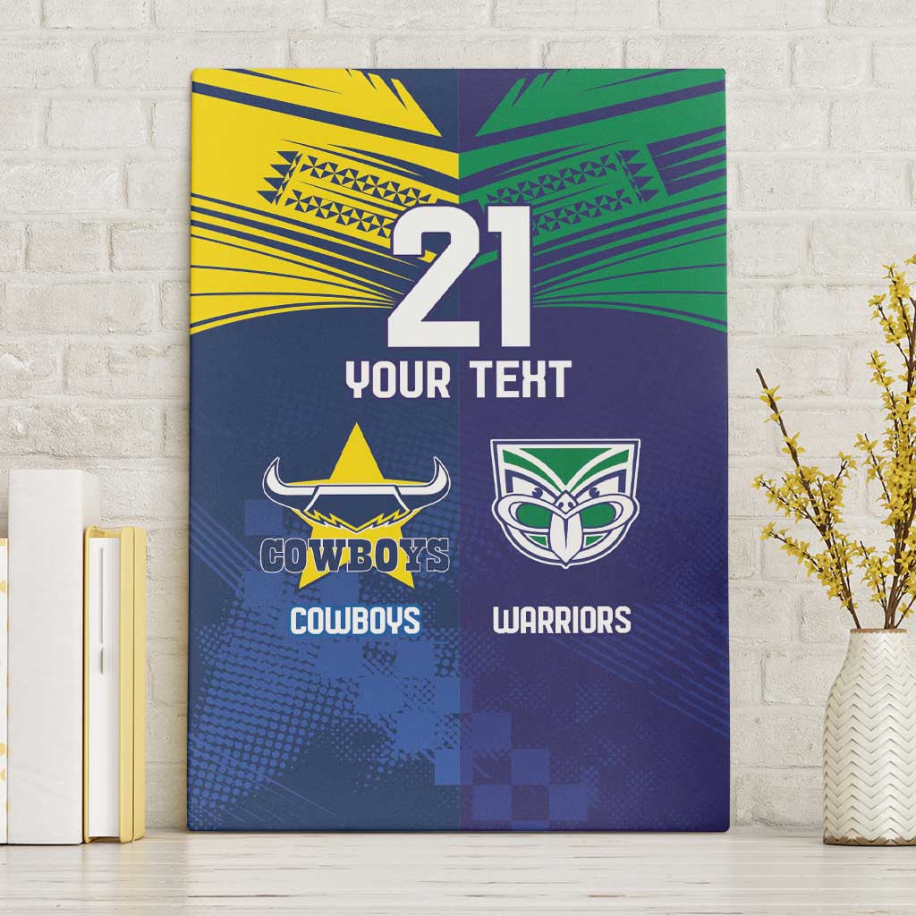 Custom Warriors-Cowboys Canvas Wall Art Together Sporty Style