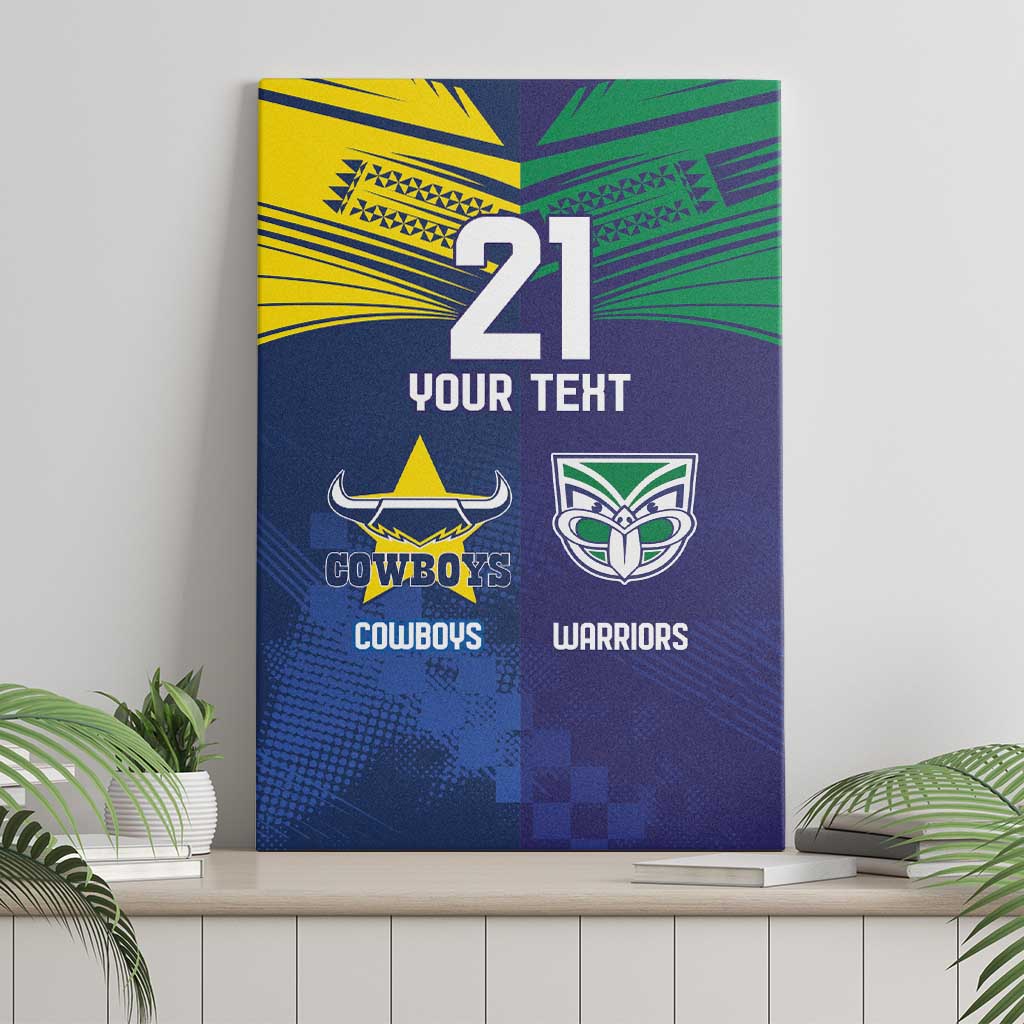 Custom Warriors-Cowboys Canvas Wall Art Together Sporty Style