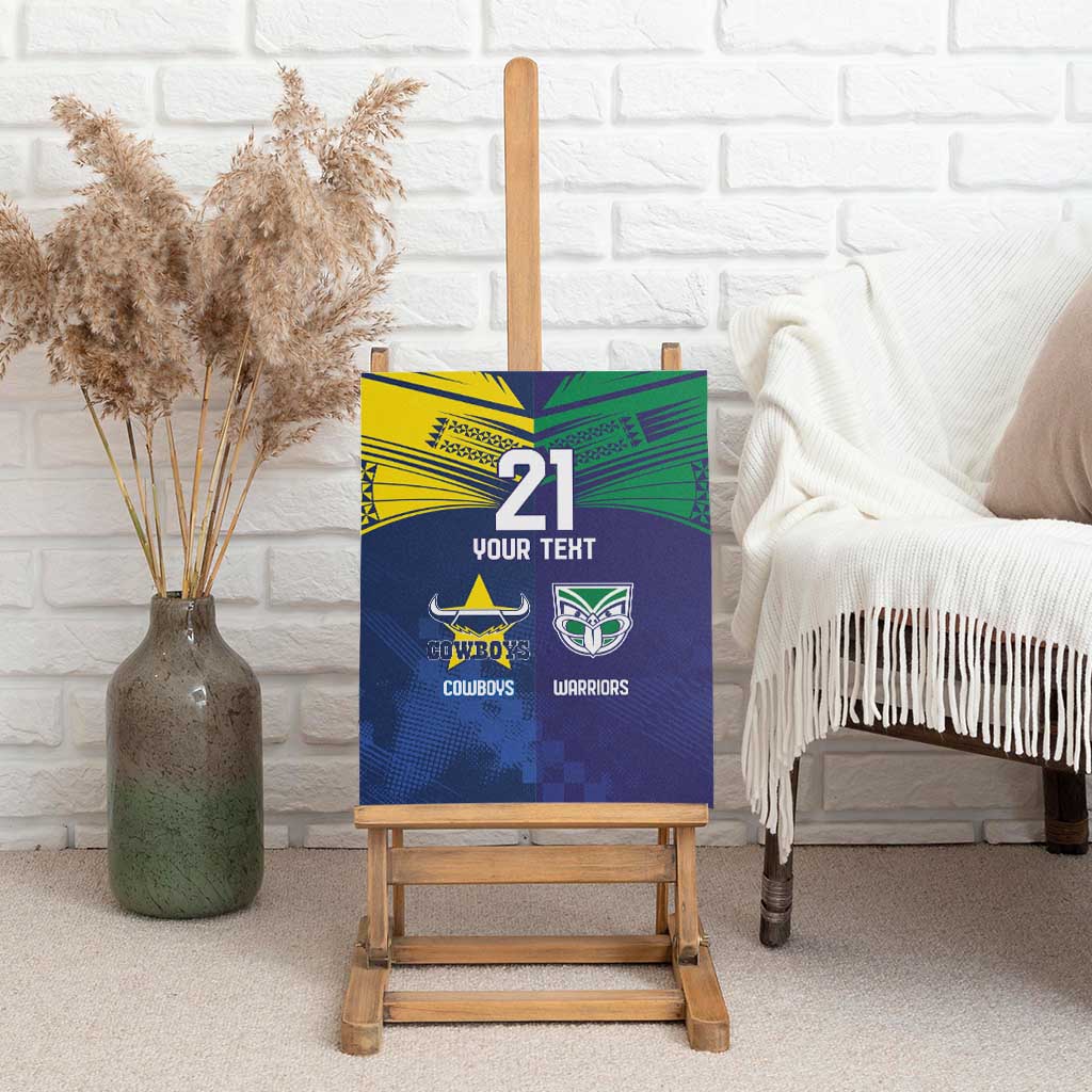 Custom Warriors-Cowboys Canvas Wall Art Together Sporty Style