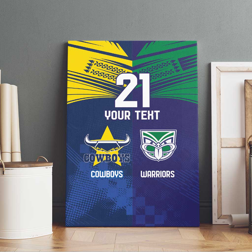 Custom Warriors-Cowboys Canvas Wall Art Together Sporty Style