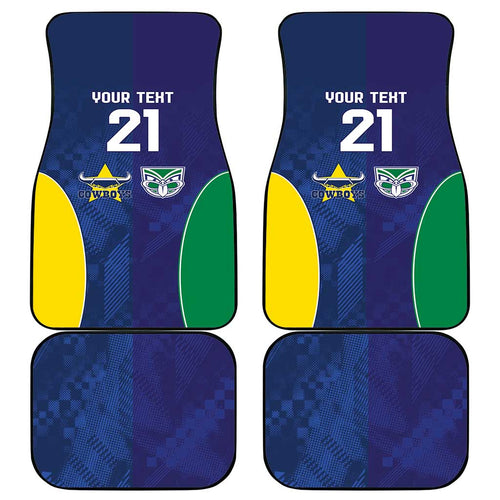 Custom Warriors-Cowboys Car Mats Together Sporty Style
