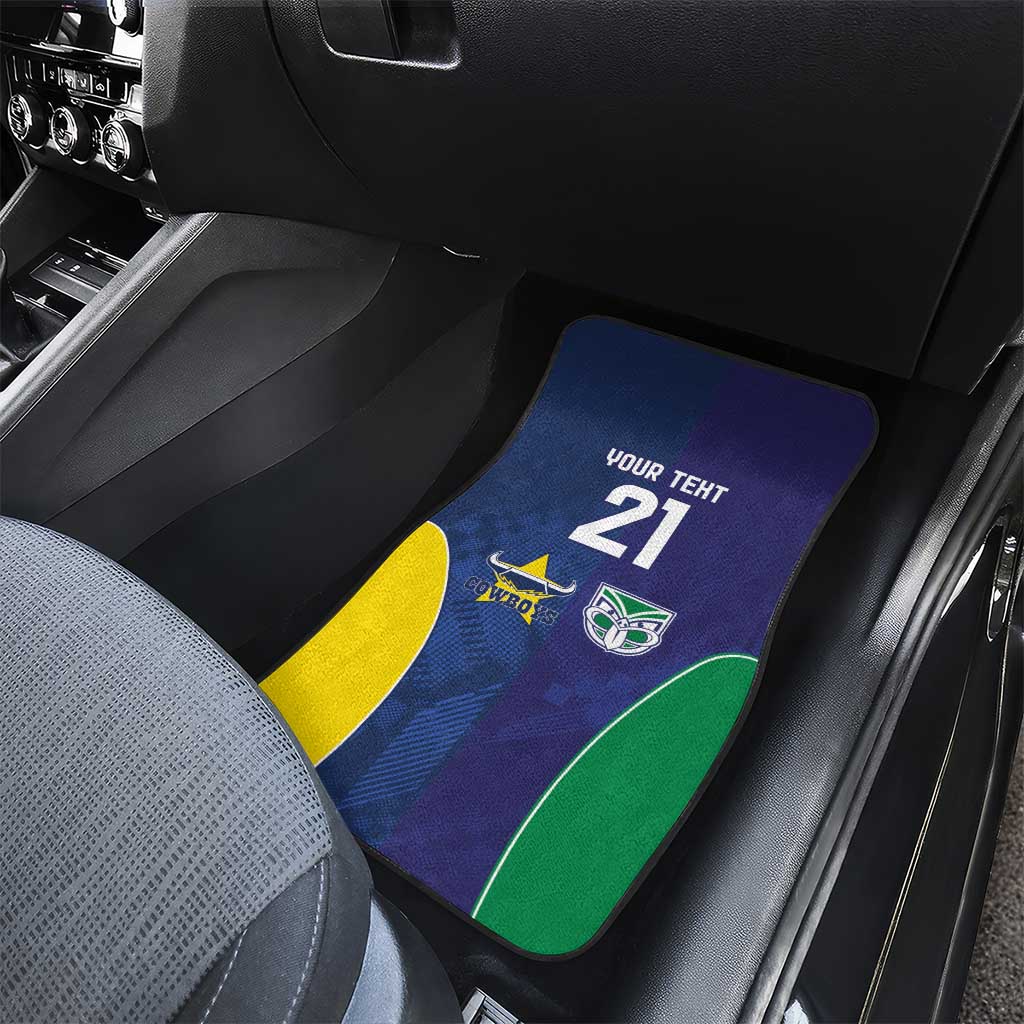 Custom Warriors-Cowboys Car Mats Together Sporty Style