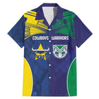 Custom Warriors-Cowboys Family Matching Mermaid Dress and Hawaiian Shirt Together Sporty Style