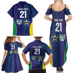 Custom Warriors-Cowboys Family Matching Summer Maxi Dress and Hawaiian Shirt Together Sporty Style