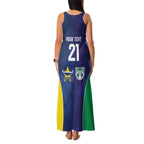 Custom Warriors-Cowboys Family Matching Tank Maxi Dress and Hawaiian Shirt Together Sporty Style