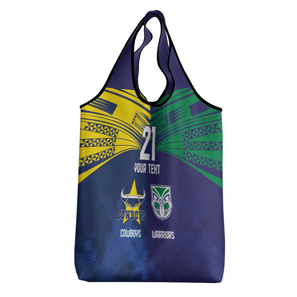 Custom Warriors-Cowboys Grocery Bag Together Sporty Style