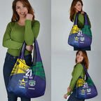 Custom Warriors-Cowboys Grocery Bag Together Sporty Style