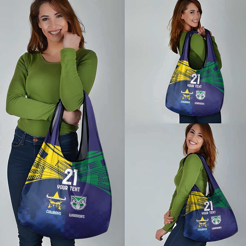 Custom Warriors-Cowboys Grocery Bag Together Sporty Style