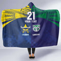 Custom Warriors-Cowboys Hooded Blanket Together Sporty Style