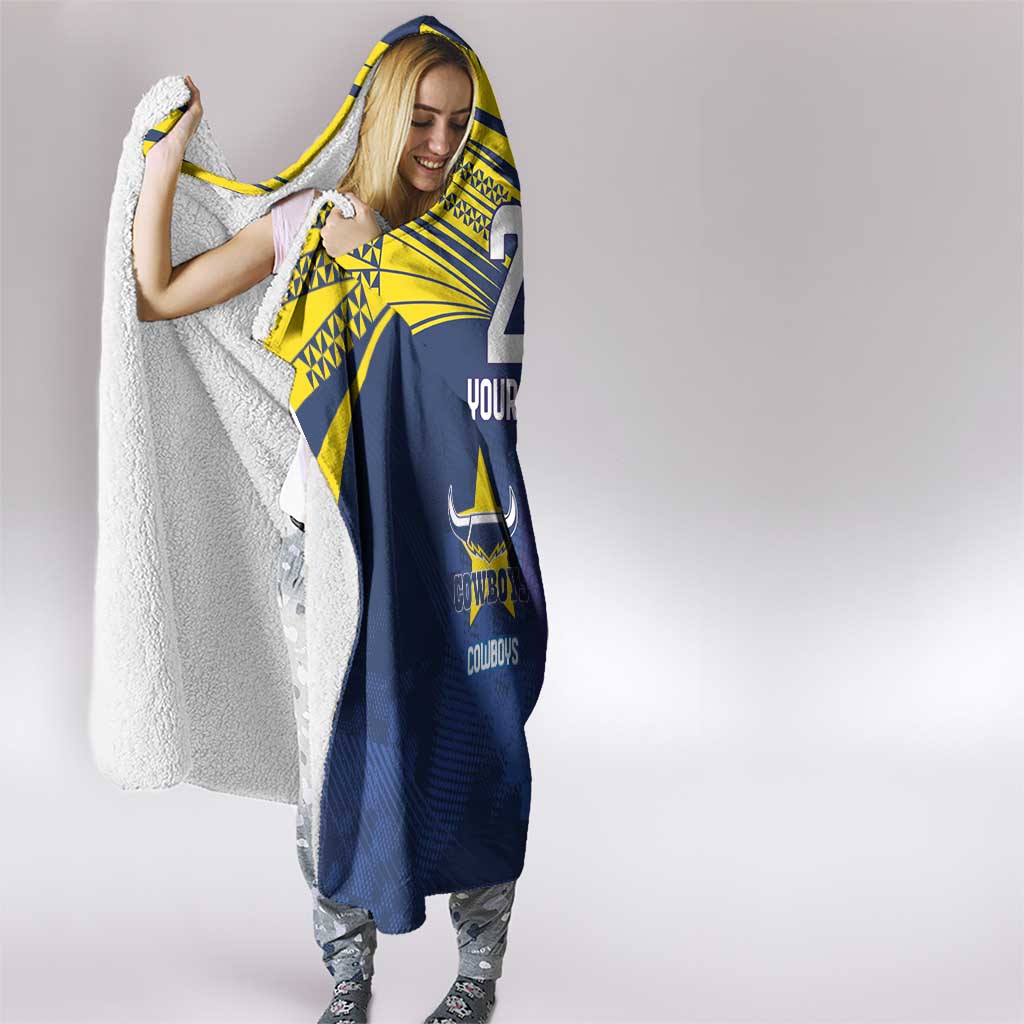 Custom Warriors-Cowboys Hooded Blanket Together Sporty Style