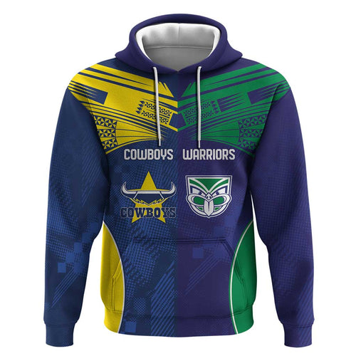 Custom Warriors-Cowboys Hoodie Together Sporty Style