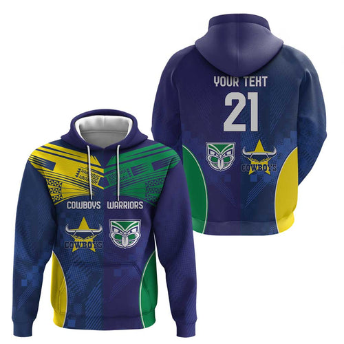 Custom Warriors-Cowboys Hoodie Together Sporty Style