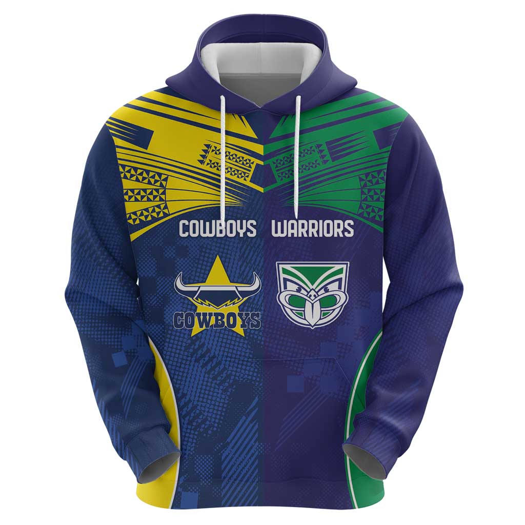 Custom Warriors-Cowboys Hoodie Together Sporty Style