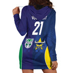 Custom Warriors-Cowboys Hoodie Dress Together Sporty Style