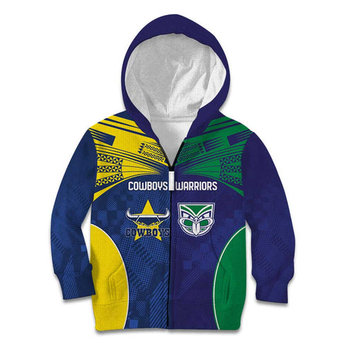 Custom Warriors-Cowboys Kid Hoodie Together Sporty Style