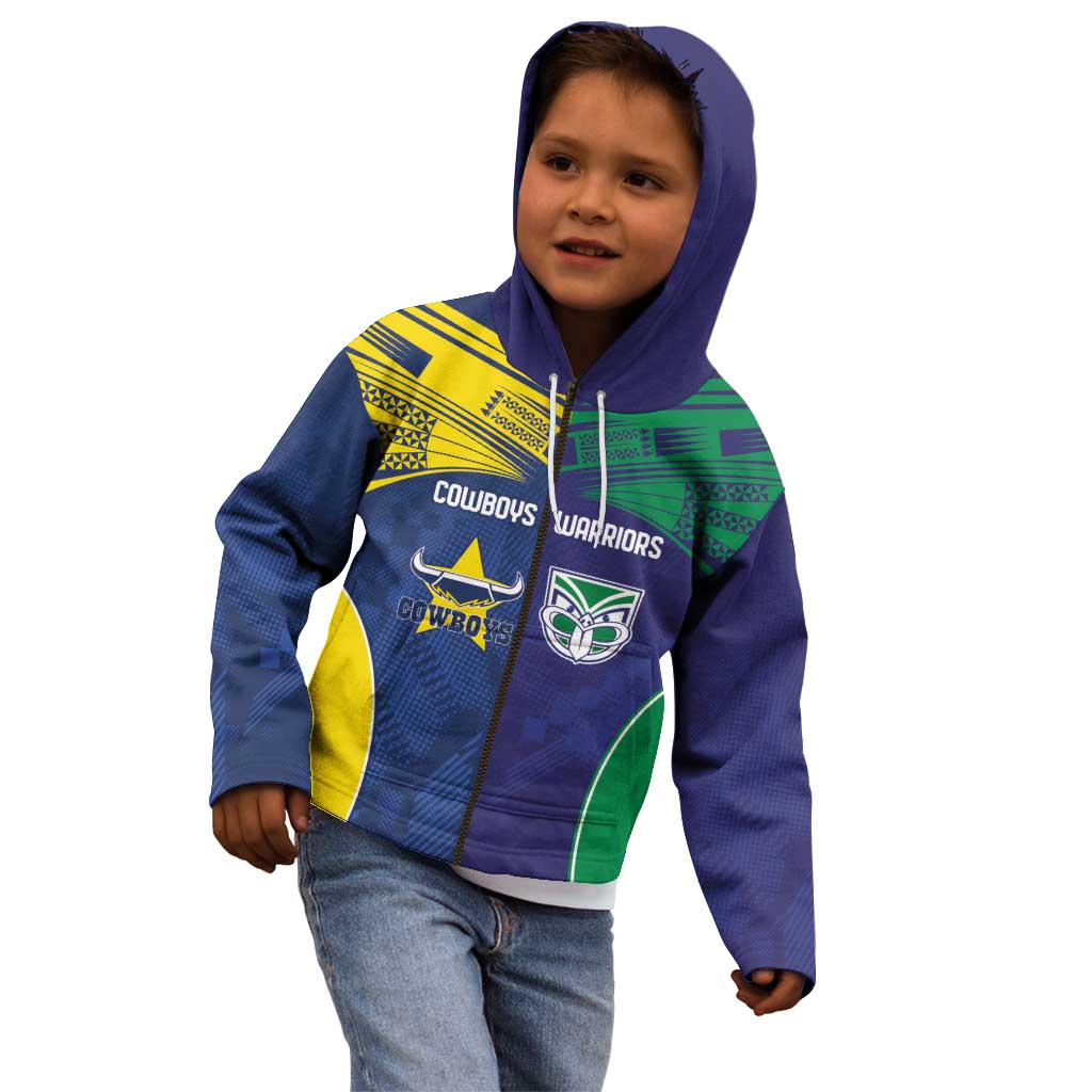 Custom Warriors-Cowboys Kid Hoodie Together Sporty Style