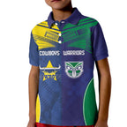 Custom Warriors-Cowboys Kid Polo Shirt Together Sporty Style