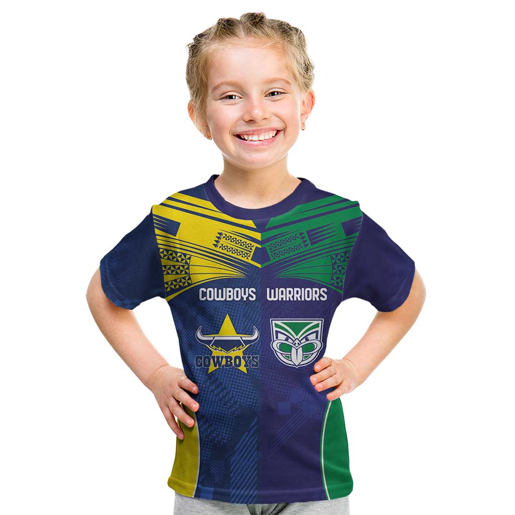 Custom Warriors-Cowboys Kid T Shirt Together Sporty Style