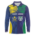 Custom Warriors-Cowboys Long Sleeve Polo Shirt Together Sporty Style