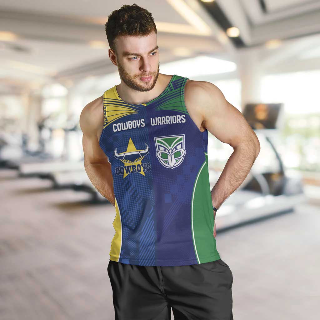 Custom Warriors-Cowboys Men Tank Top Together Sporty Style