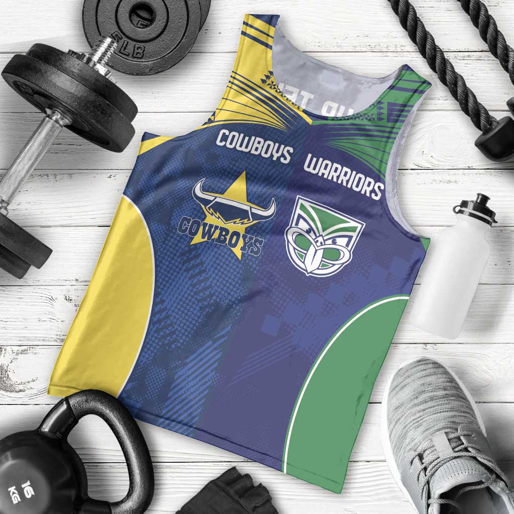 Custom Warriors-Cowboys Men Tank Top Together Sporty Style