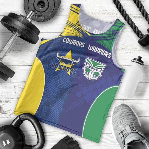 Custom Warriors-Cowboys Men Tank Top Together Sporty Style