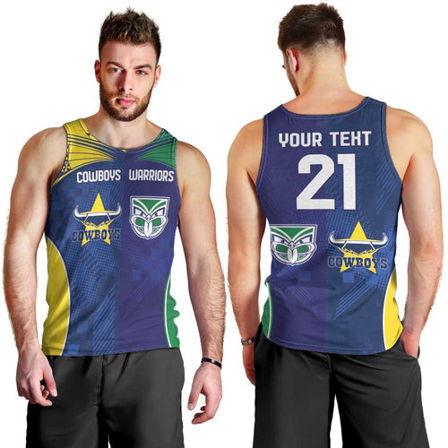 Custom Warriors-Cowboys Men Tank Top Together Sporty Style