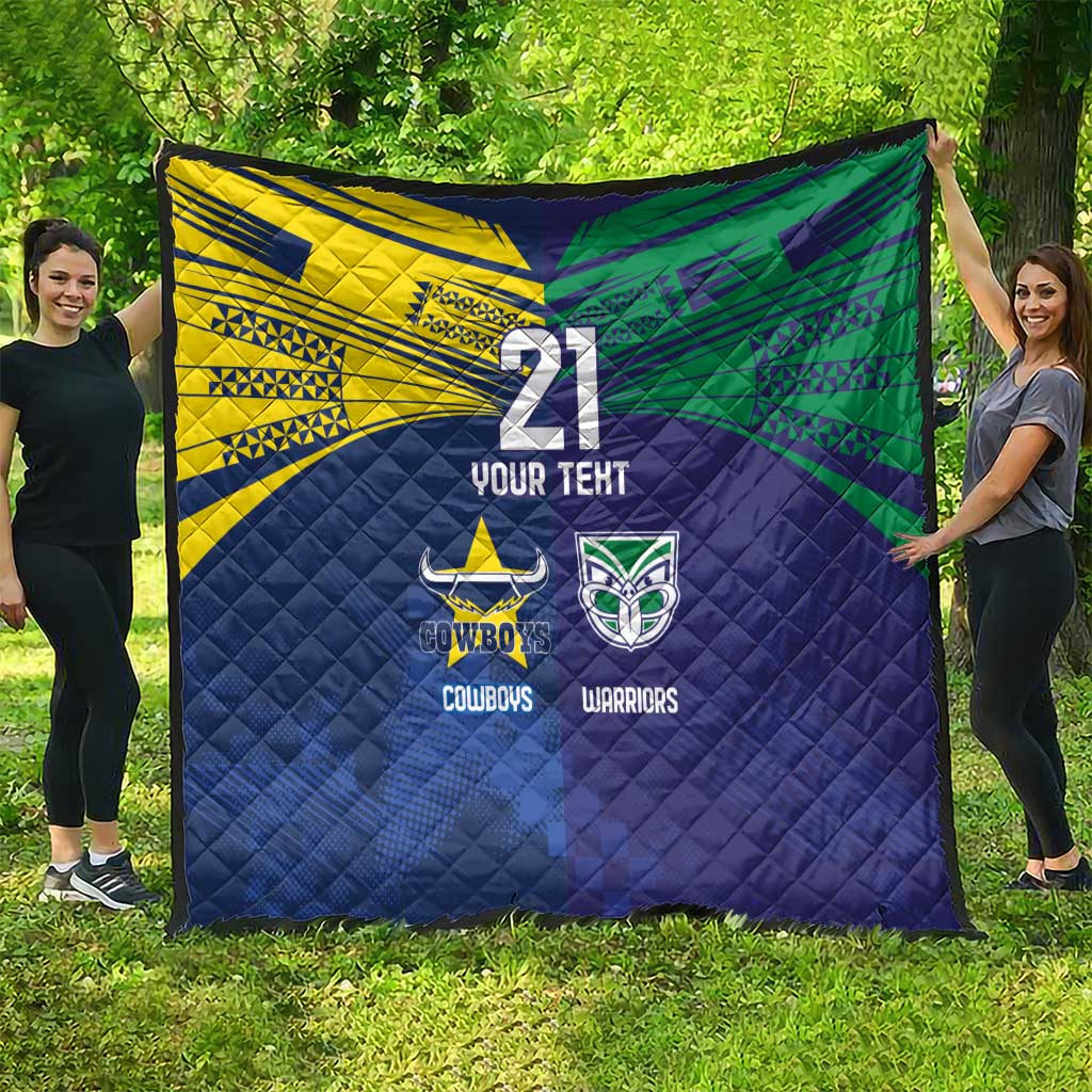Custom Warriors-Cowboys Quilt Together Sporty Style