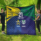 Custom Warriors-Cowboys Quilt Together Sporty Style