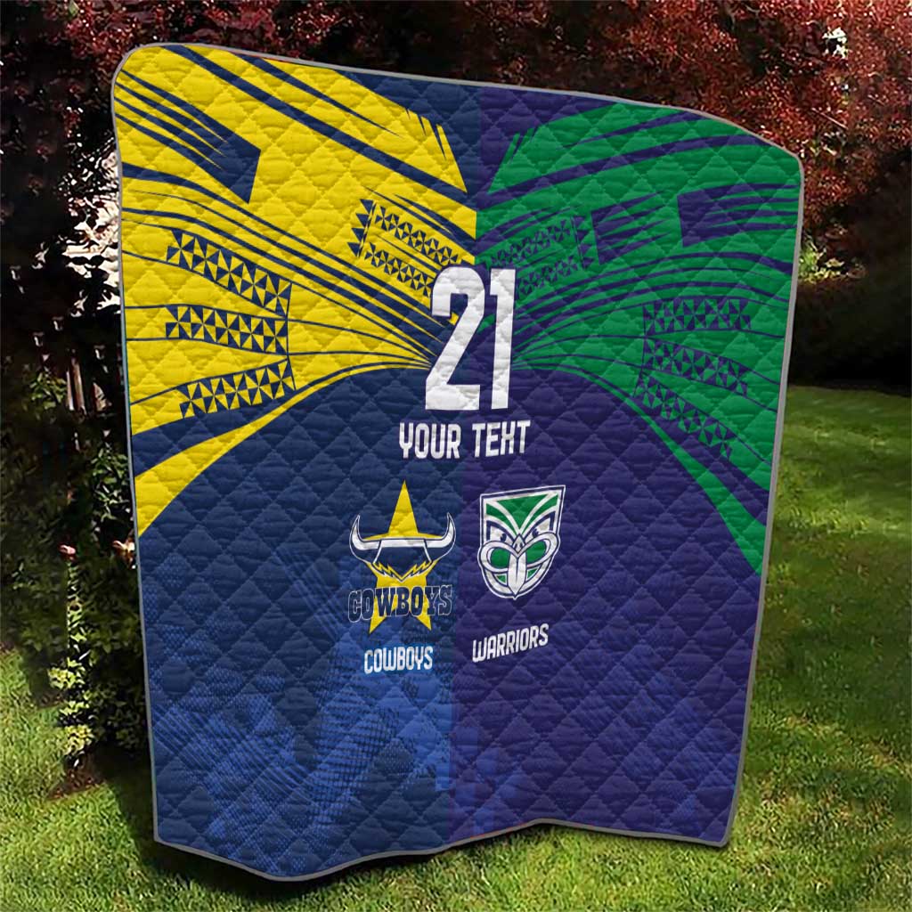 Custom Warriors-Cowboys Quilt Together Sporty Style