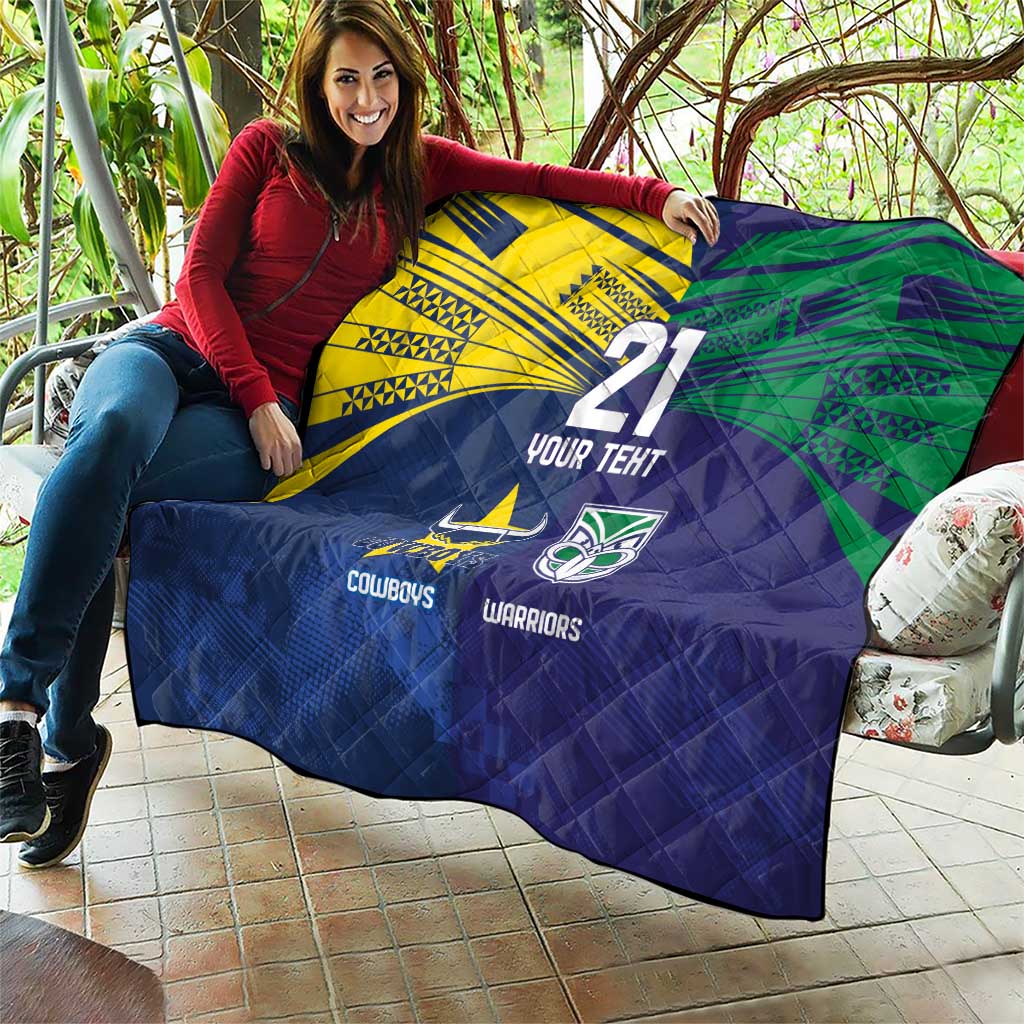 Custom Warriors-Cowboys Quilt Together Sporty Style